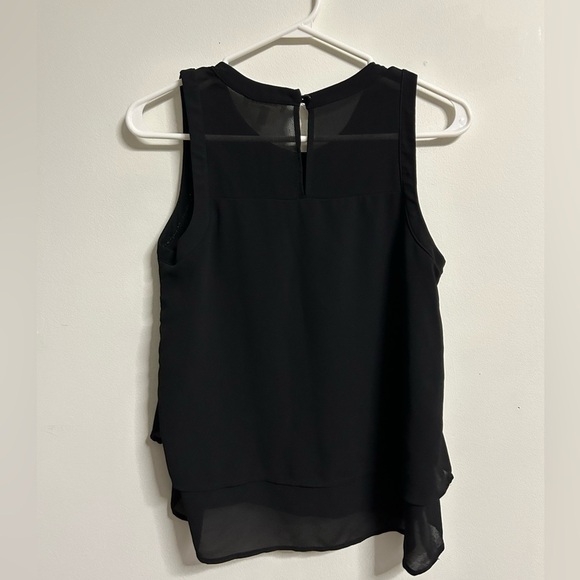 Monteau Black  Blouse Tank Top - Picture 2 of 3